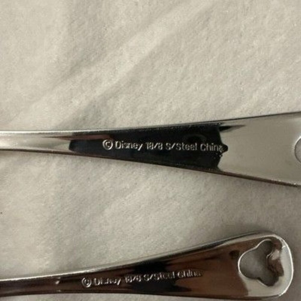 Disney MICKEY MOUSE Stainless Pierced 18/8 Glossy Silverware Flatware - Picture 4 of 5